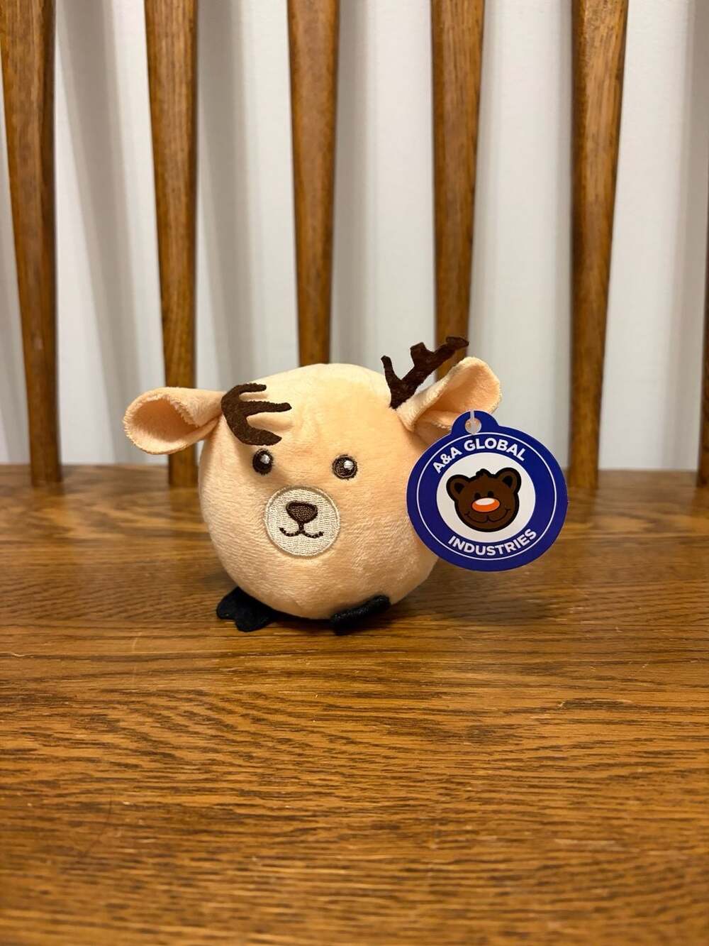 A&A Global Industries Round Reindeer Plush Toy
